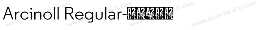 Arcinoll Regular字体转换